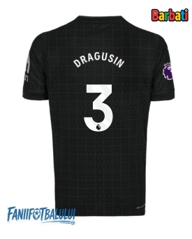 Tottenham Hotspur Radu Dragusin #3 Tricou Fotbal Replică 2025-26 Barbati Deplasare